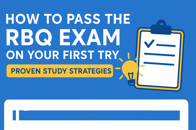 How to Pass the RBQ Exam on Your First Try: Proven Study Strategies